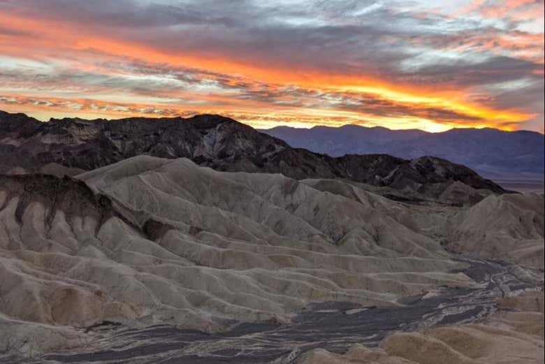 Marvel at the stunning views at Zabriskie Point